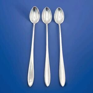 WMF Cromargan Germany Stainless Silverware SHADOWPOINT 8.5" Iced Teaspoon Set 3